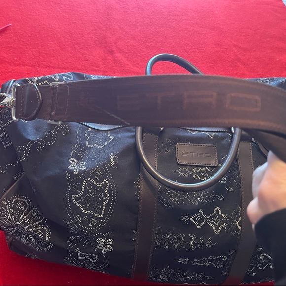 Etro Brown Monogram Travel Bag - Picture 3 of 13